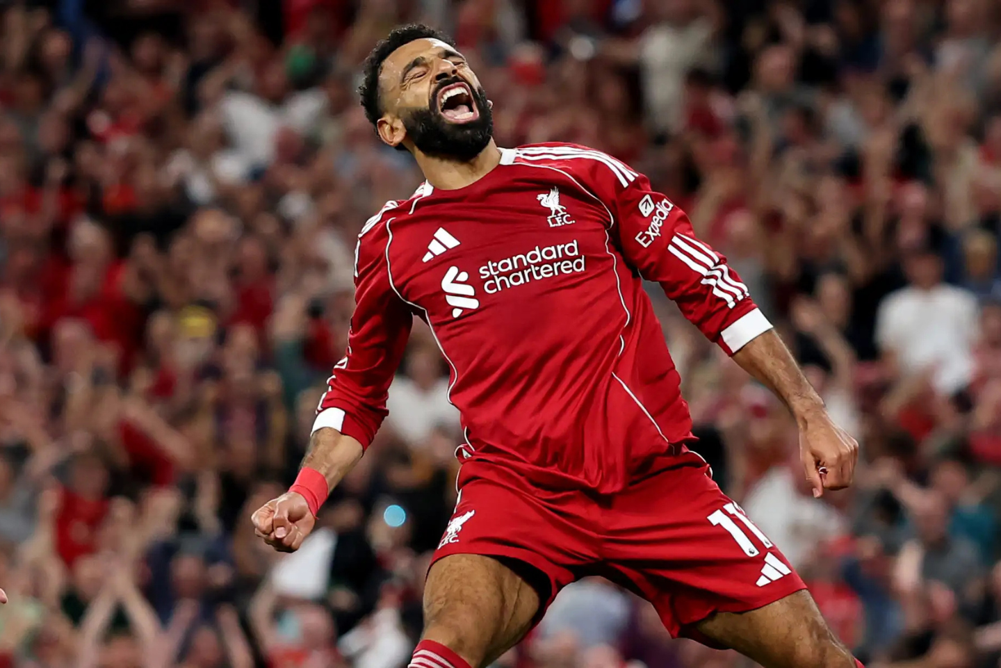 Salah celebra